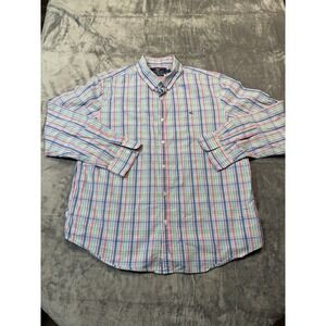 Vineyard Vines Men's Slim Fit Whale Shirt Long Sleeve, Button Down, Plaid, XL